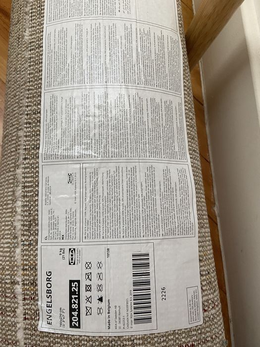 Tapete IKEA Engelsborg pelo curto EMBALADO