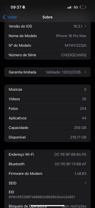 Vendo iPhone 16 pro max