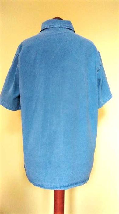 Koszula jeans hafty oversize XL