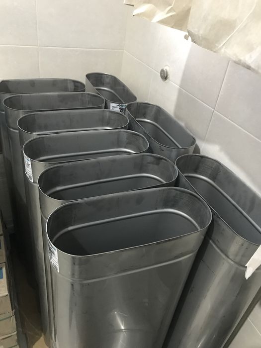 Труби овальные из нержавеющей стали  для твердотопливного котла