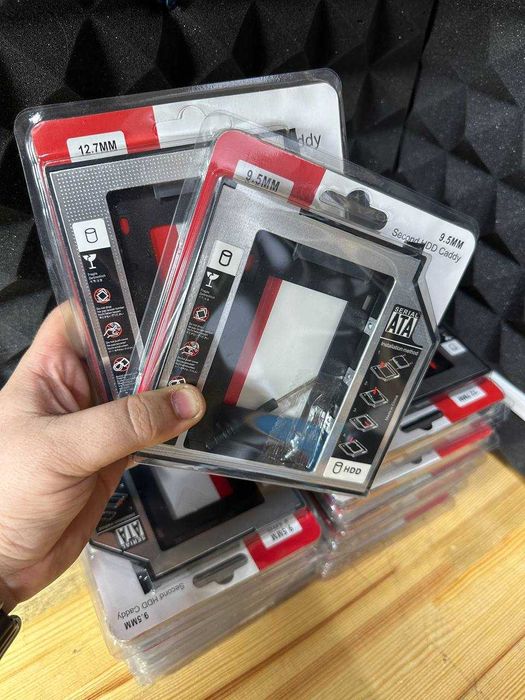 Карман адаптер CHIPAL SATA3 9.5, 12.7 мм Оptibay оптибей / EvroKomp