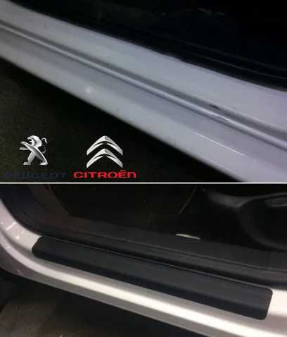 Захисна плівка защитная пленка наклейки на пороги авто Citroen Peugeot