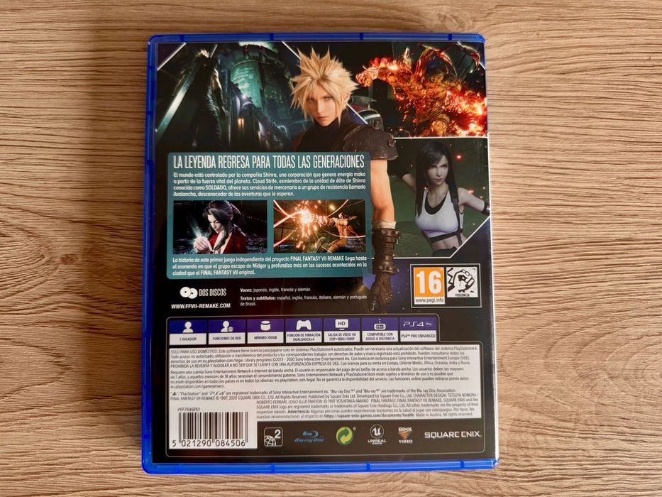 Jogo PS4 Final Fantasy VII Remake