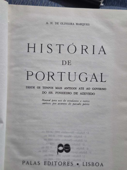 Historia de Portugal AH Oliveira Marques