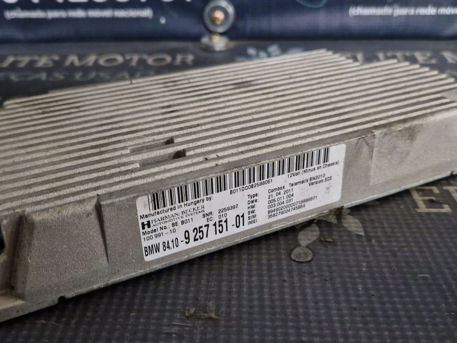 Módulo Bluetooth usado BMW SERIE 5 F10 F11 84.10 9 257 151-01