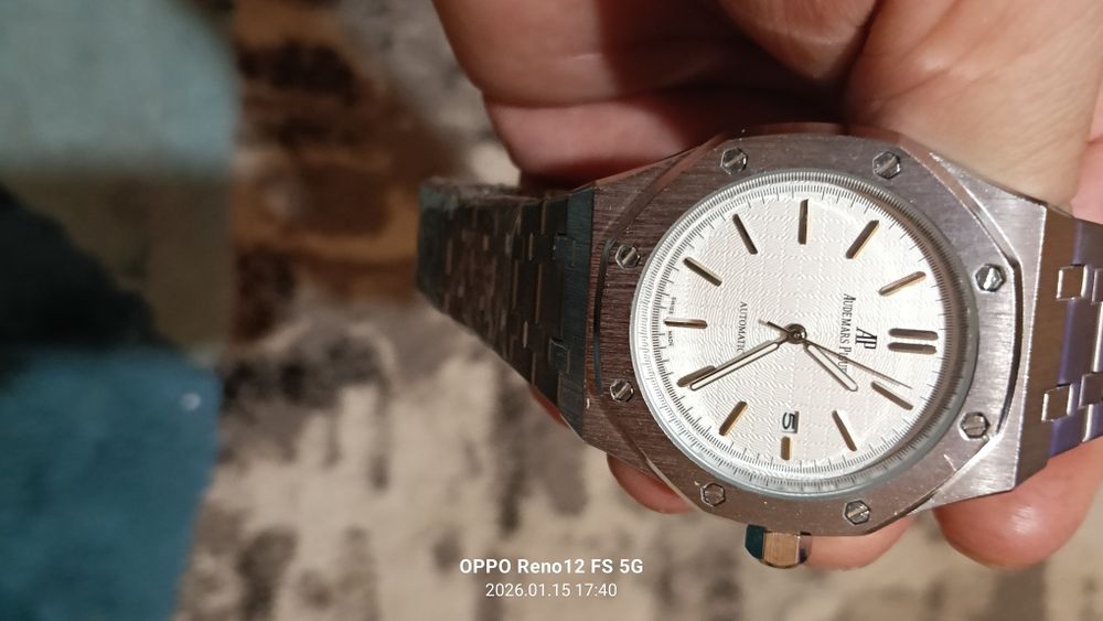 Zegarek srebrny męski