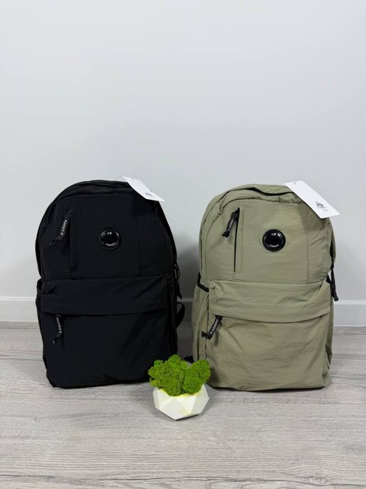 Рюкзак Cp Company чорний Чоловічий рюкзак Сп Компані нейлоновий хакі Шкільний рюкзак