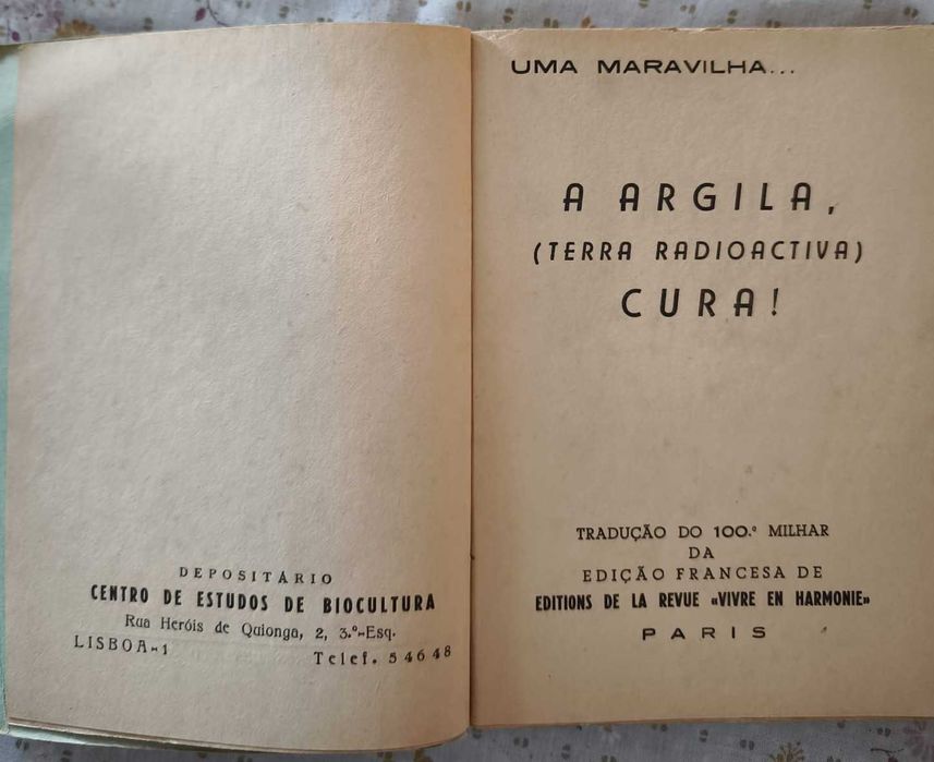 Livro 'A Argila, Terra Radioativa Cura!'
