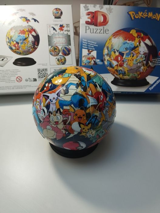 Sprzedam puzzle 3D Pokemon kula z podstawką - stan idealny!