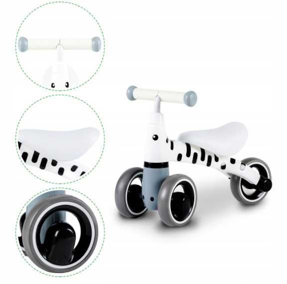 Rowerek biegowy jeździk chodzik mini rower "Zebra" Ecotoys Radomsko