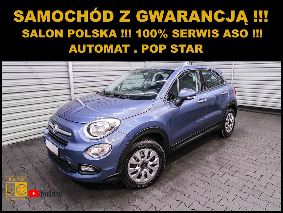 Fiat 500X AUTOMAT + Pop Star + SALON POLSKA + 100% SERWIS FIAT + Klimatyzacja !!