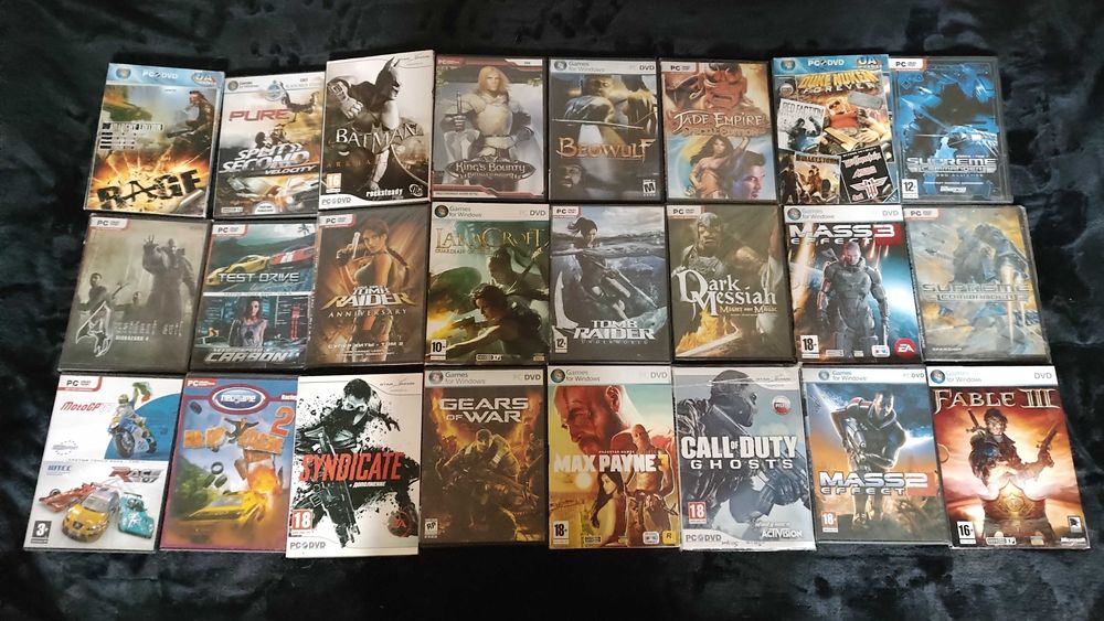 Продам коллекцию игровых дисков для ПК (CD/DVD)