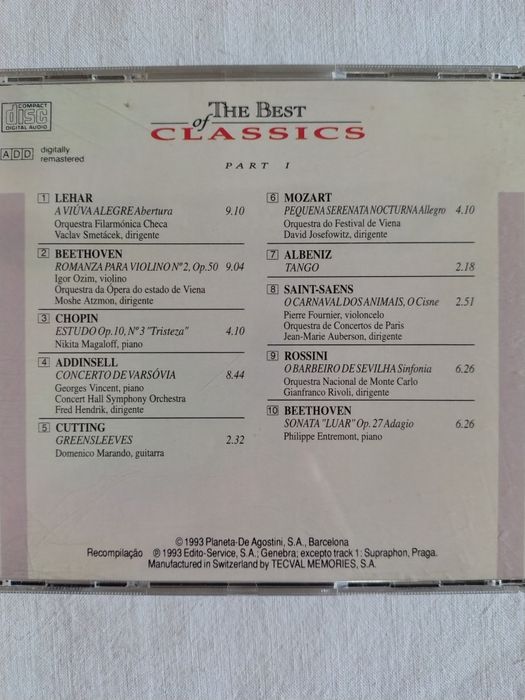 6 CD'S, Música classica