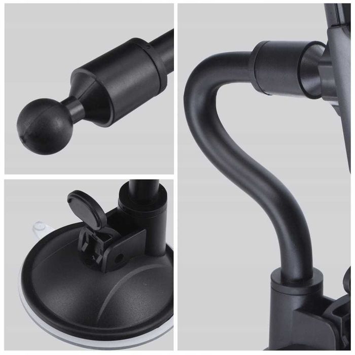 Uchwyt samochodowy do szyby / deski długie ramię 17 cm FORCELL F-GRIP