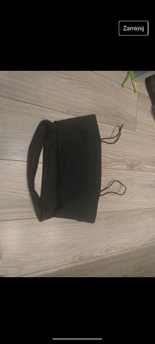 Crop top czarny shein