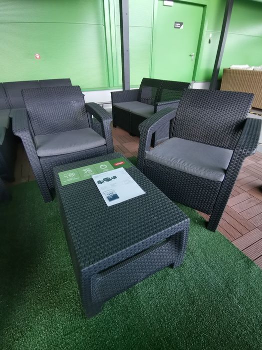 Zestaw mebli ogrodowych, balkonowych