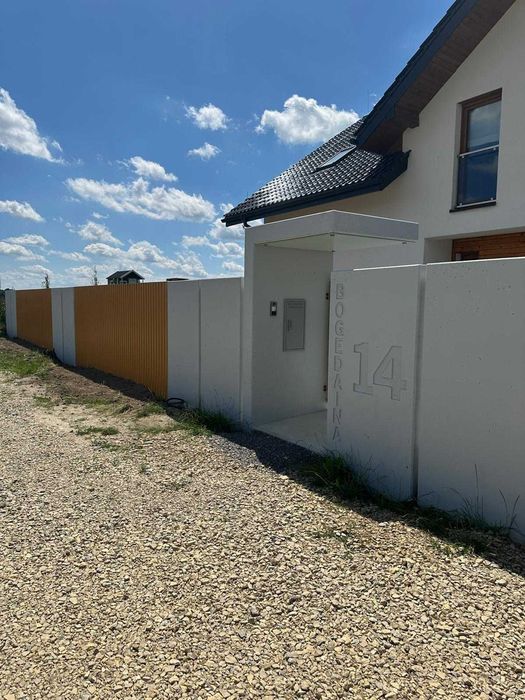 BETON architektoniczny Nowoczesny mur ogrodzeniowy L-ka betonowa