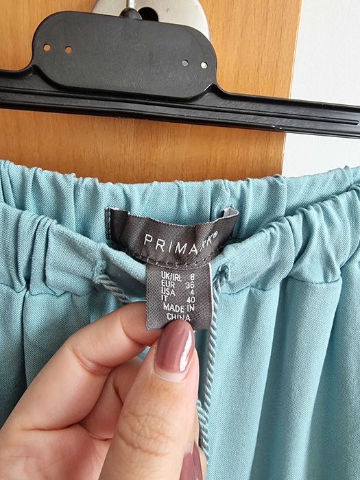 Calções azuis Primark 100% viscose, tamanho 36 - nunca usados