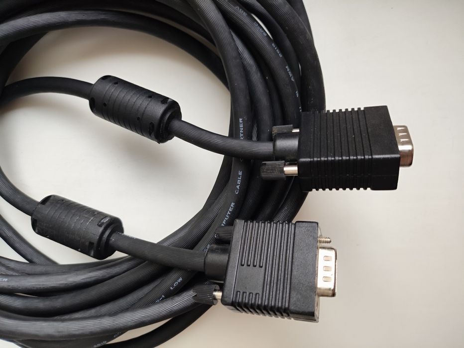 Кабель шнур VGA-VGA,7.5метра, для ПК ,монитора,ТВ.
