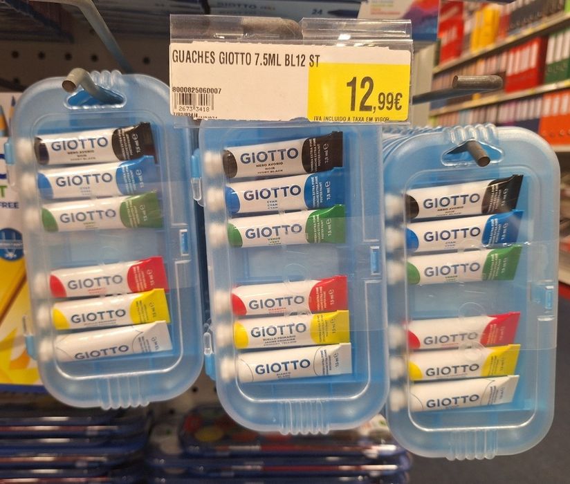 Caixa Guaches GIOTTO NOVA selada