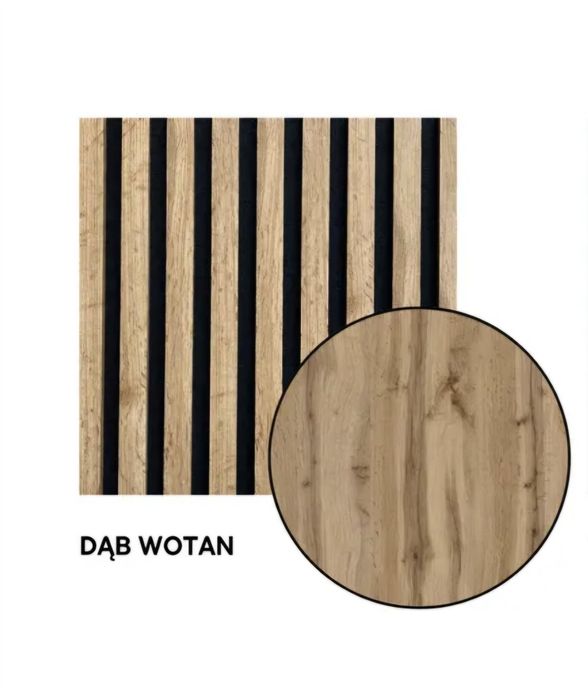 2 lamele na płycie 58x275 dąb wotan