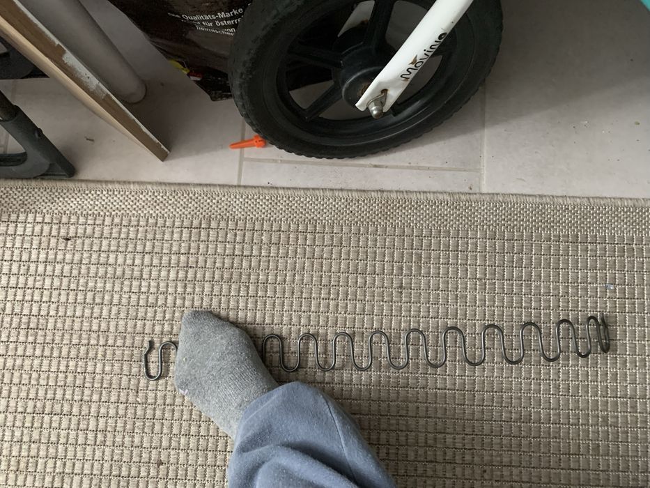 Sprężyny płaskie, zamienne, dlugość na płasko 57 cm