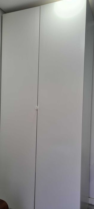 Roupeiro, branco/branco, 100x60x236 cm