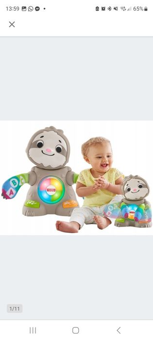 Leniwiec Fisher price