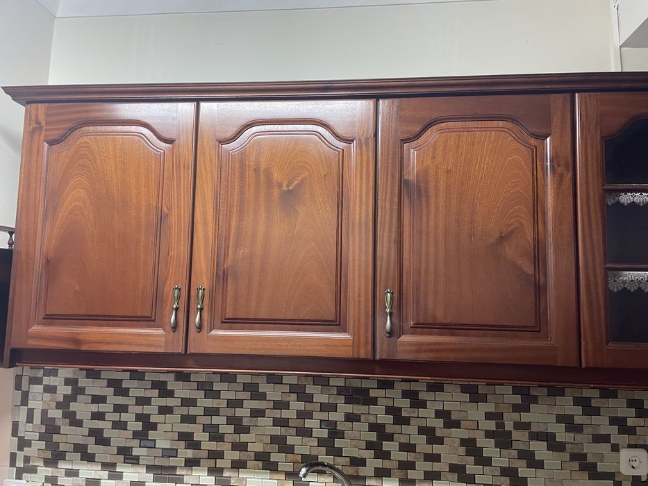 Moveis de cozinha madeira maciça nogueira