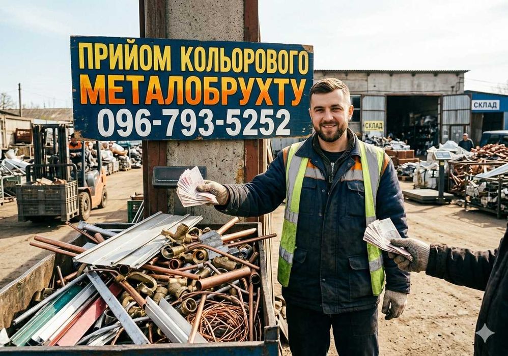 Скупка металобрухту Дніпро‼️Самовивіз, Порізка, Гроші відразу. Мідь, алюміній, метал Дорого!