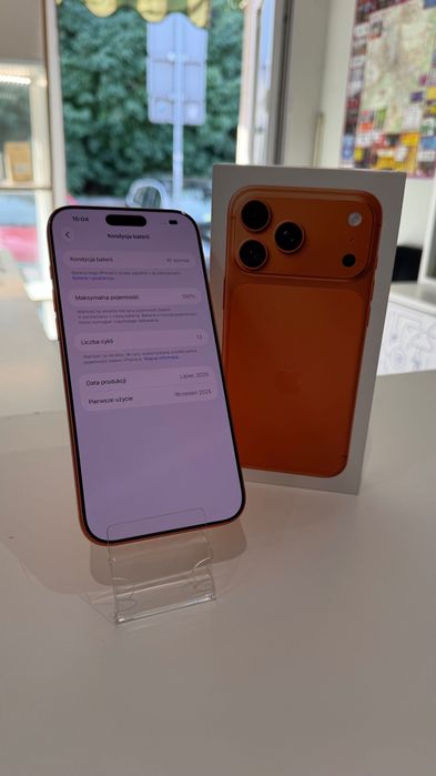Telefon iPhone 17 Pro Max 256GB 100% Leszno Dworcowa Gwarancja