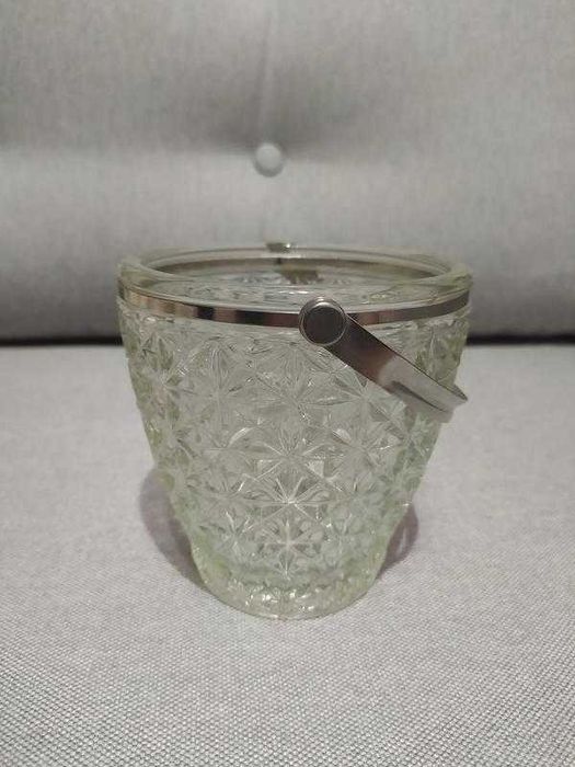 Вінтажне кришталеве відерце для солодощів, фруктів, льоду