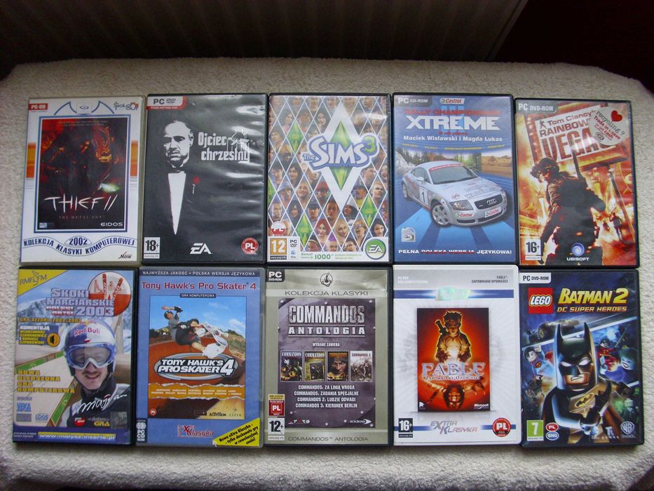 Gry PC - Gothic, Sims, Harry Potter, Władca Pierścieni