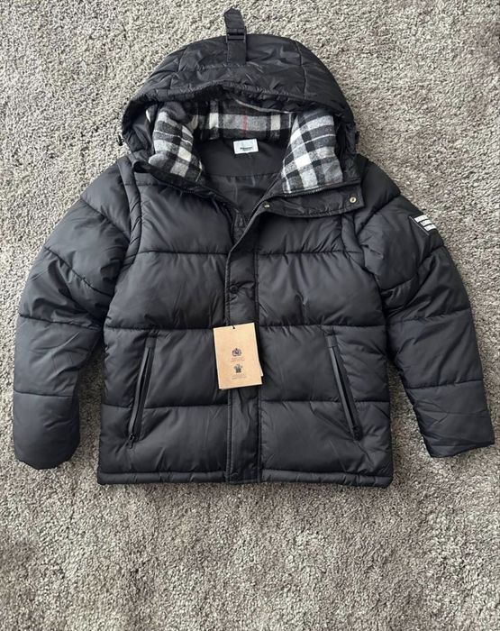Пуховик Burberry тепла від бренда барбері/ барбери/ Куртка зимняя