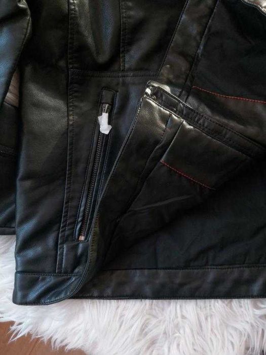 Куртка мужская, демисезонная кожаная, новая, XL   XXXL