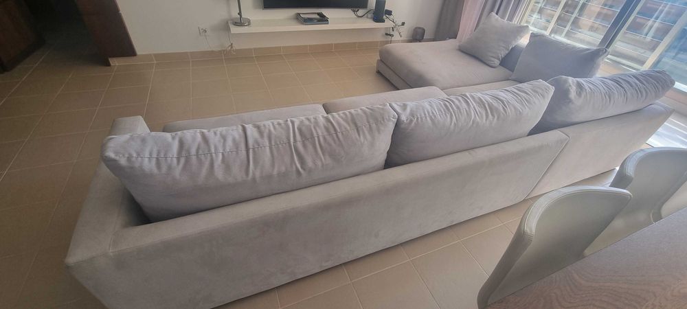 Sofa chillout tecido beje