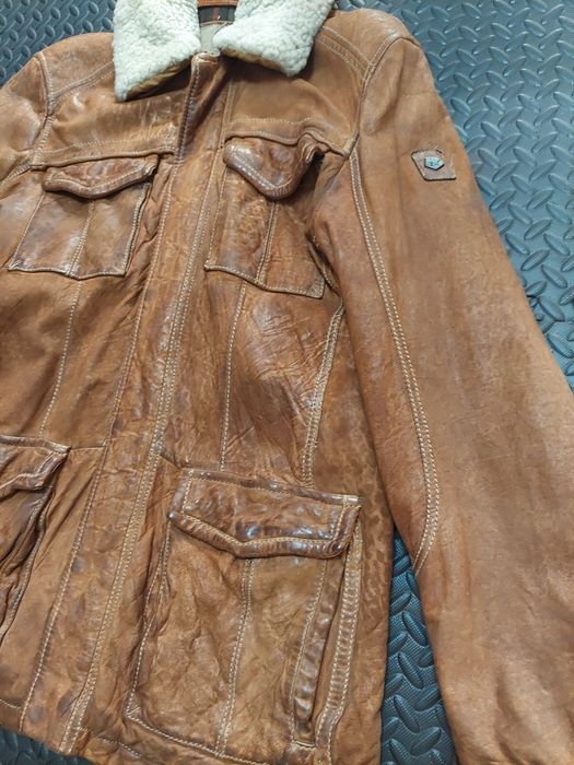 Kurtka skórzana Milestone klasa premium nowa L super