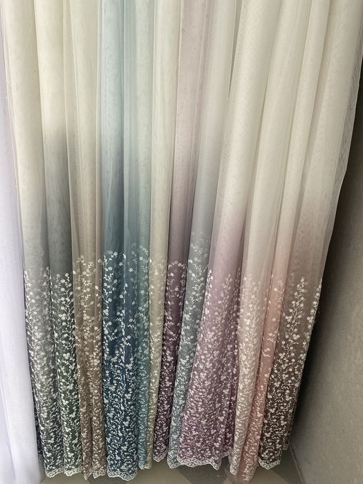 Тюль амбре сітка омбре грек фатин в залу спальню штори