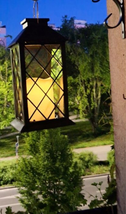 Lampa solarna lampion oświetlenie ogrodowe dekoracja