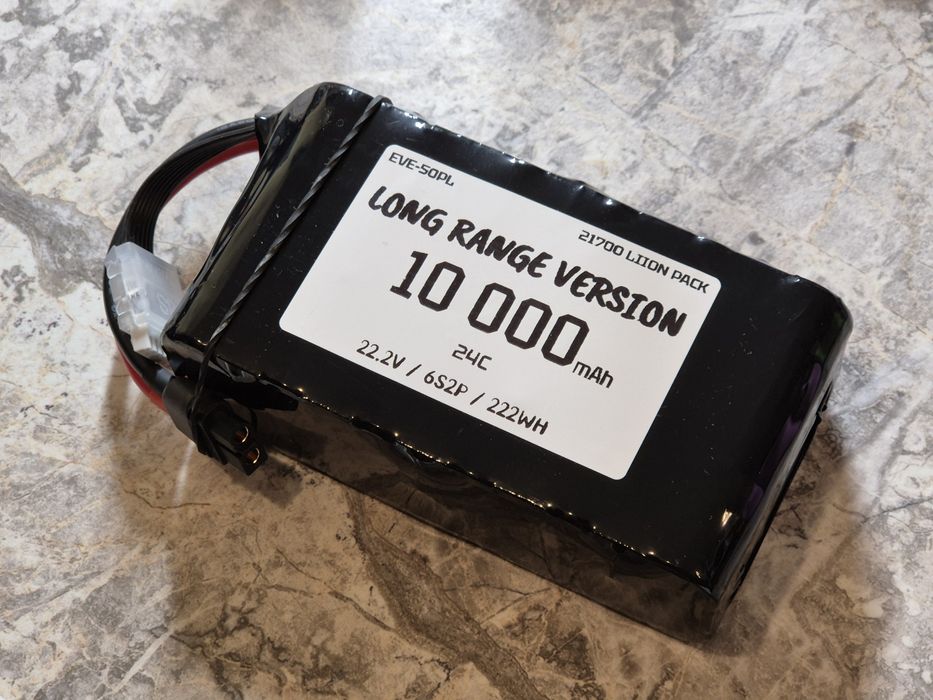 Bateria Pakiet Liion 10 000mAh / 240A / 6S2P / 50PL / FPV / LONG RANGE
