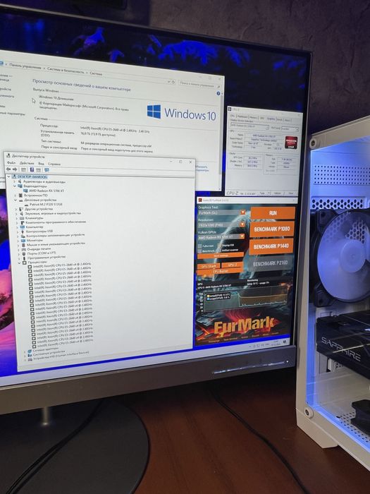 Стаціонарний ПК ігровий RX 5700xt 8GB Системник Xeon 28 ядер / SSD 512