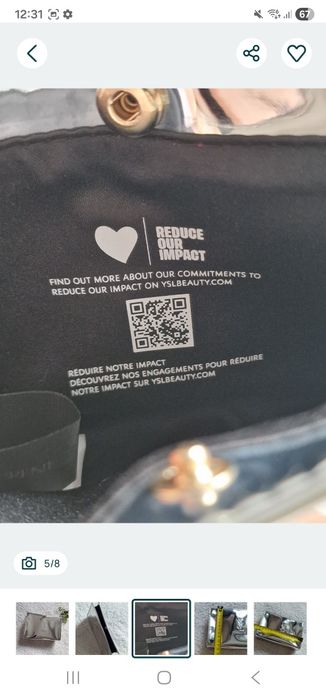 Piękna lakierowana kosmetyczka Ysl beauty