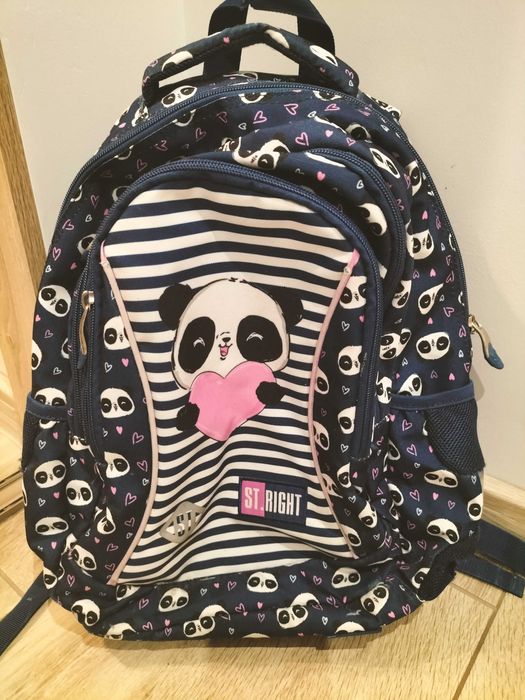 Plecak szkolny dziewczęcy Panda
