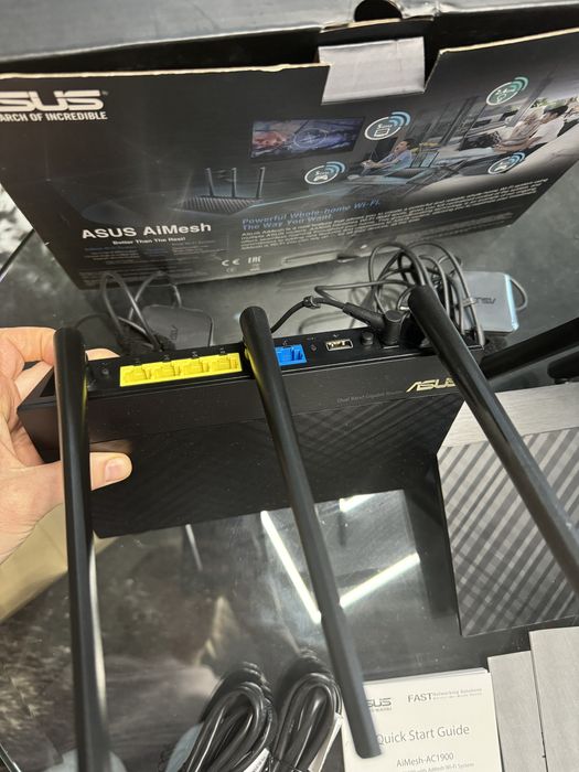 AiMesh AC1900 WiFi System (RT-AC67U 2 Pack) dwa routery