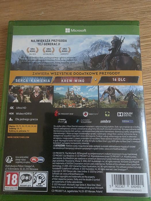 Wiedźmin Dziki Gon + DLC + dodatki - GOTY