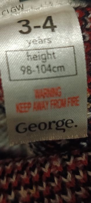Sweterek świateczny George 98/104