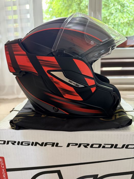Airoh REV 19 IKON ORANGE MATT M + rekawice SECA