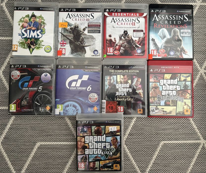 Playstation 3 CECH 3004A + pad Dualshock 3 + zestaw gier