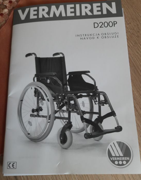 Wózek inwalidzki Vermeiren D200P. Nowy.