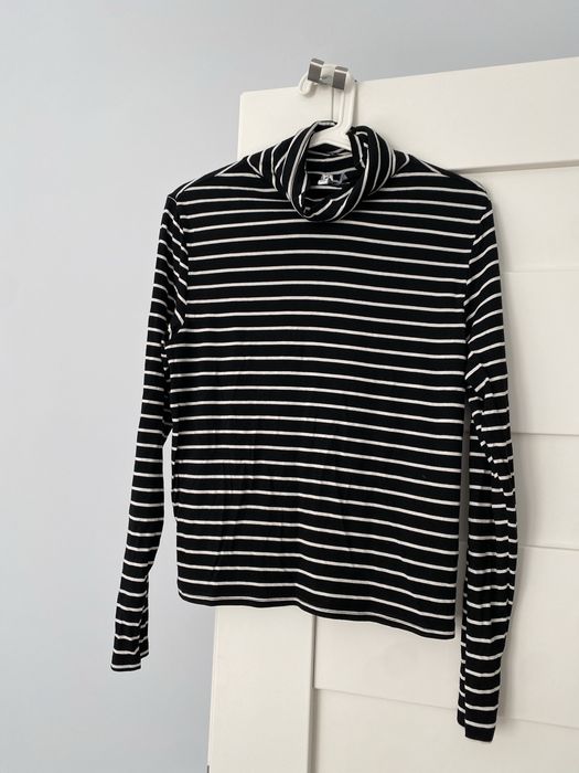 H&m handm L bluzka golf paski wiskozowa wiskoza basic